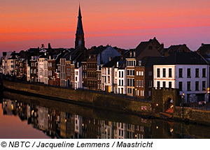 Blick auf die Stadt Maastricht, Niederlande